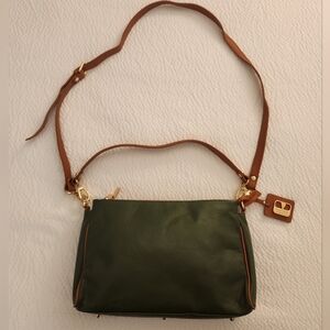 Pebbled Leather Valentina Square Crossbody Bag